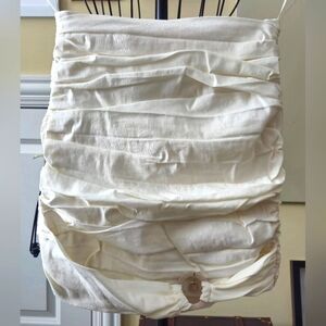 ZARA Ruched Strapless Top